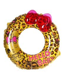 Fashion Yellow Leopard Shape Decorated Swimming Ring