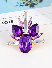 Fashion Purple Geometric Shape Design Purple Ring
