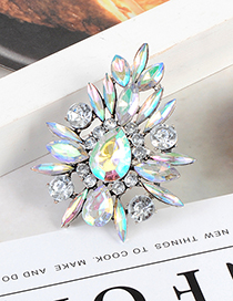 Fashion Multi-color Geometric Shape Decorated Ring