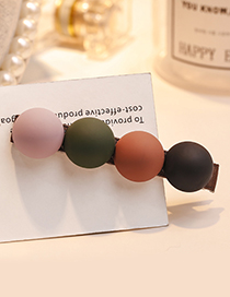 Fashion Multi-color Ball Shape Decorated Hair Clip