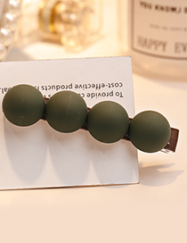 Fashion Olive Green Ball Shape Decorated Hair Clip