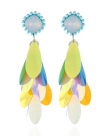 Fashion Multi-color Pure Color Decorated Jewelry Set