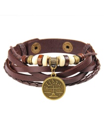 Fashion Brown Libra Pattern Decorated Bracelet