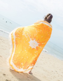 Fashion Yellow Lemon Pattern Decorated Beach Towel