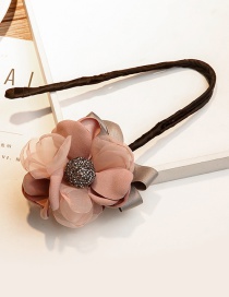Lovely Pink Diamond&flower Decorated Hair Curler