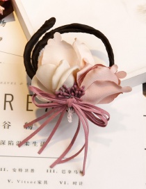 Lovely Pink Tassel&flower Decorated Hair Curler