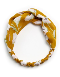 Lovely Yellow Flower Pattern Decorated Children's Hair Band