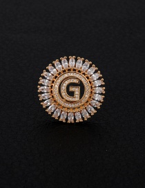 Fashion Gold Color Letter G Decorated Hollow Out Pendant(without Chain)