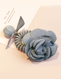 Fashion Light Blue Flower Shape Design Hairband