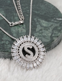 Fashion Silver Color S Letter Shape Decorated Necklace