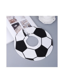 Fashion Black+white Football Pattern Decorated Children's Bib