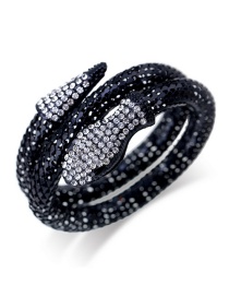 Fashion Black Snake Shape Design Opening Bracelet