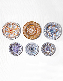 Fashion Multi-color Flower Pattern Decorated Ornament Tray