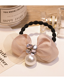 Lovely Pink Pearls&bowknot Decorated Hair Band