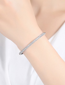 Fashion Silver Color Diamond Decorated Multi-layer Bracelet