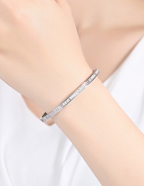 Fashion Silver Color Pure Color Decorated Simple Braclet