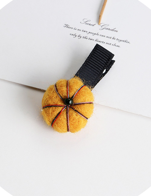 Lovely Yellow Pumpkin Shape Design Baby Hair Clip
