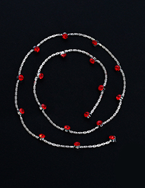 Lovely Red Round Shape Diamond Decorated Hair Accessory(1pc)
