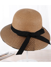 Fashion Khaki Grids Pattern Design Hat