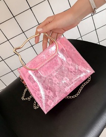 Fashion Pink Flower Pattern Decorated Bag
