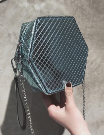 Fashion Blue Geometric Shape Design Bag