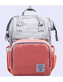 Fashion Orange Stripe Pattern Decorated Backpack