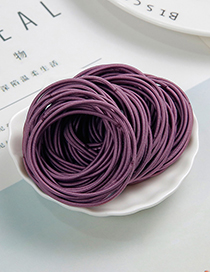 Lovely Dark Purple Pure Color Design Child Hair Band(around 100pcs)