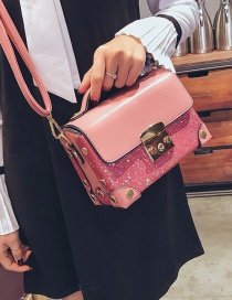 Fashion Pink Paillette Decorated Bag
