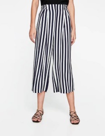 Fashion Black+white Stripe Pattern Decorated Pants