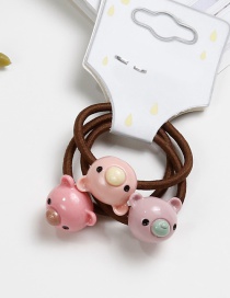 Lovely Pink Bears Shape Decorated Baby's Hair Band(3pcs)