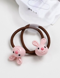 Lovely Pink Rabbit Shape Decorated Baby's Hair Band(2pcs)