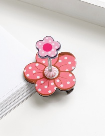 Lovely Pink Flowers Shape Design Child Hair Clip