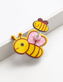 Lovely Yellow+pink Bee Shape Design Child Hair Clip