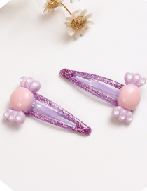 Lovely Light Purple Candy Shape Design Baby Hair Clip (2pcs)