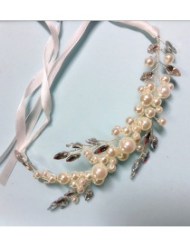 Fashion Beige Pearl Decorated Hair Accessories