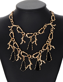 Fashion Black Geometry Shape Decorated Necklace