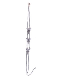 Fashion Silver Color Dragonfly Shape Decorated Bracelet