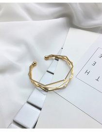 Fashion Gold Color Rhombus Shape Decorated Bracelet