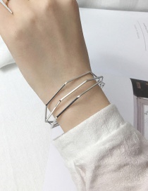 Fashion Silver Color Rhombus Shape Decorated Bracelet