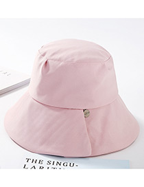 Fashion Pink Pure Color Design Fisherman Hat