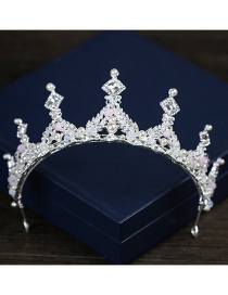 Fashion Silver Color Crown Decorated Hollow Out Hair Accessories