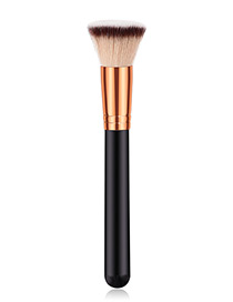 Fashion Black Flat Shape Design Cosmetic Brush(1pc)