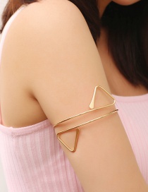 Fashion Gold Color Triangle Shape Decorated Bracelet