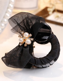 Fashion Black Bowknot Shape Decorated Hair Clip