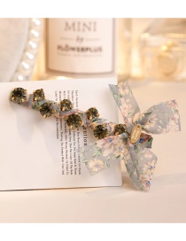 Fashion Gray Flower Pattern Decorated Hair Clip