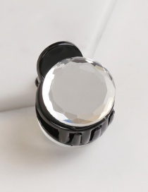 Fashion Black+white Round Shape Decorated Hair Clip
