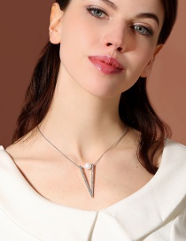 Simple Silver Color Pearl Decorated Necklace