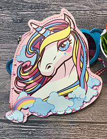Fashion Multi-color Unicorn Pattern Decorated Wallet