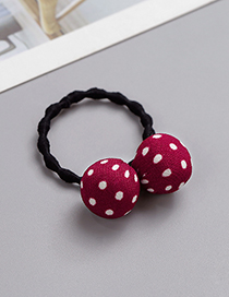 Fashion Claret Red Spot Pattern Decorated Hair Band
