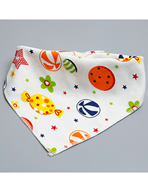 Fashion Multi-color Candy Pattern Decorated Baby Bib (1 Pc)